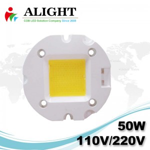 50W 110V/220V AC COB LED Dimmable with LED-Holder