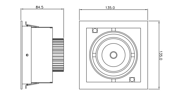 15w led grille light 