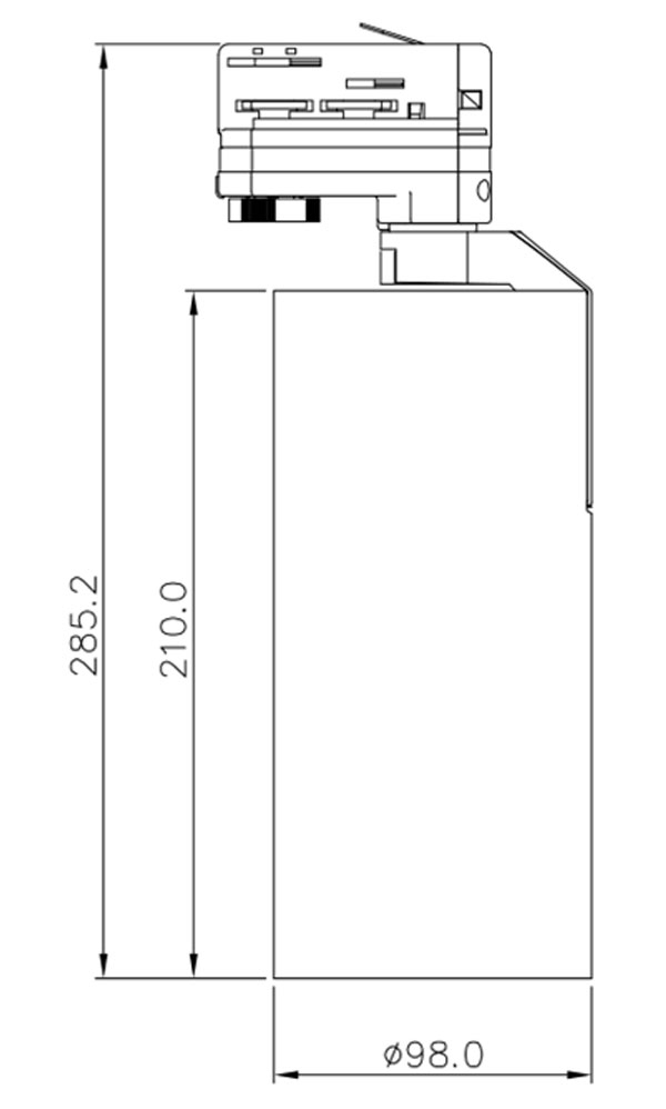 35w cob track light