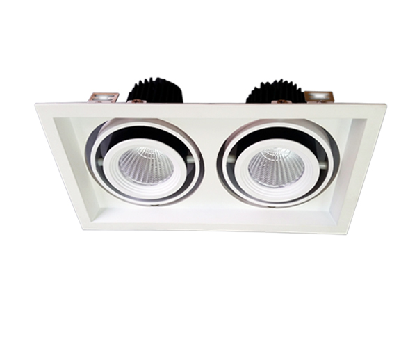 15W×2 recessed led cob grille down light