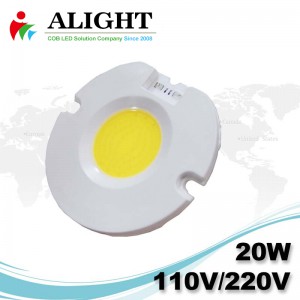 20W 110V/220V AC COB LED Dimmable with LED-Holder