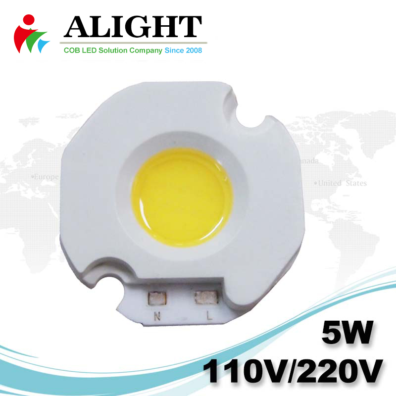 5W 110V/220V AC COB LED Dimmable with LED-Holder