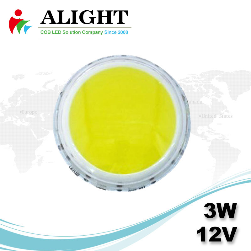 3W 12V Round DC COB LED