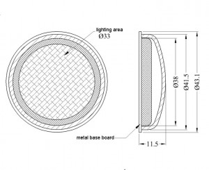 6W 24V Round DC COB LED