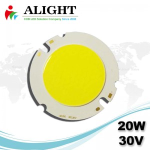 20W 30V Round DC COB LED