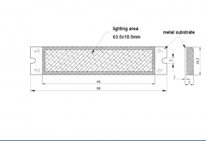 1.5W 3V Rectangle DC  COB LED