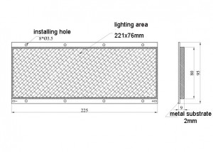 100W 66V Rectangle DC COB LED