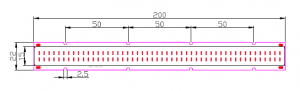 50W 30V Linear DC COB LED