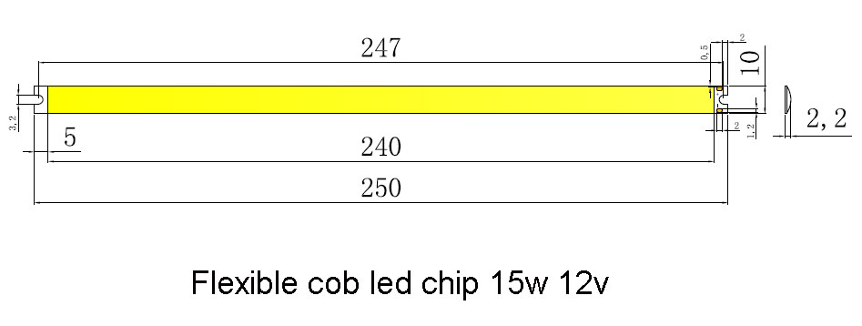 flexible linear cob led