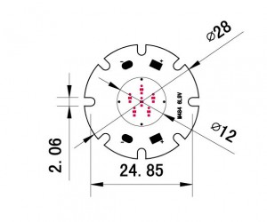 3W 9V DC COB LED