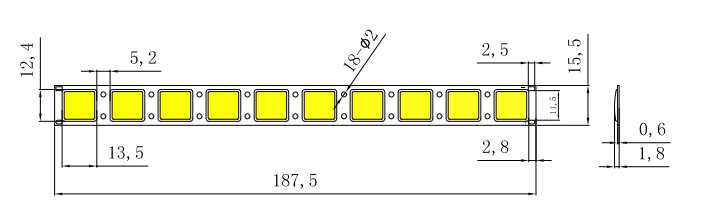 flexible linear cob led