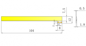 3W 3V Linear Flexible COB LED