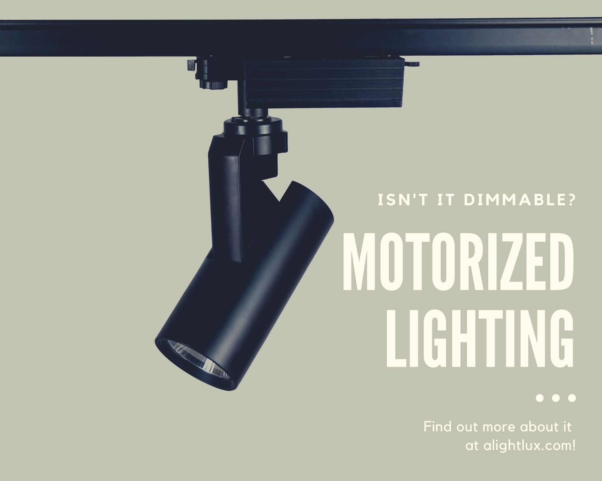 COB LED Motorized Track Lights Dimmbale