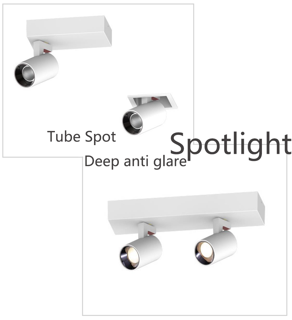 The new surface mounted adjustable spotlight