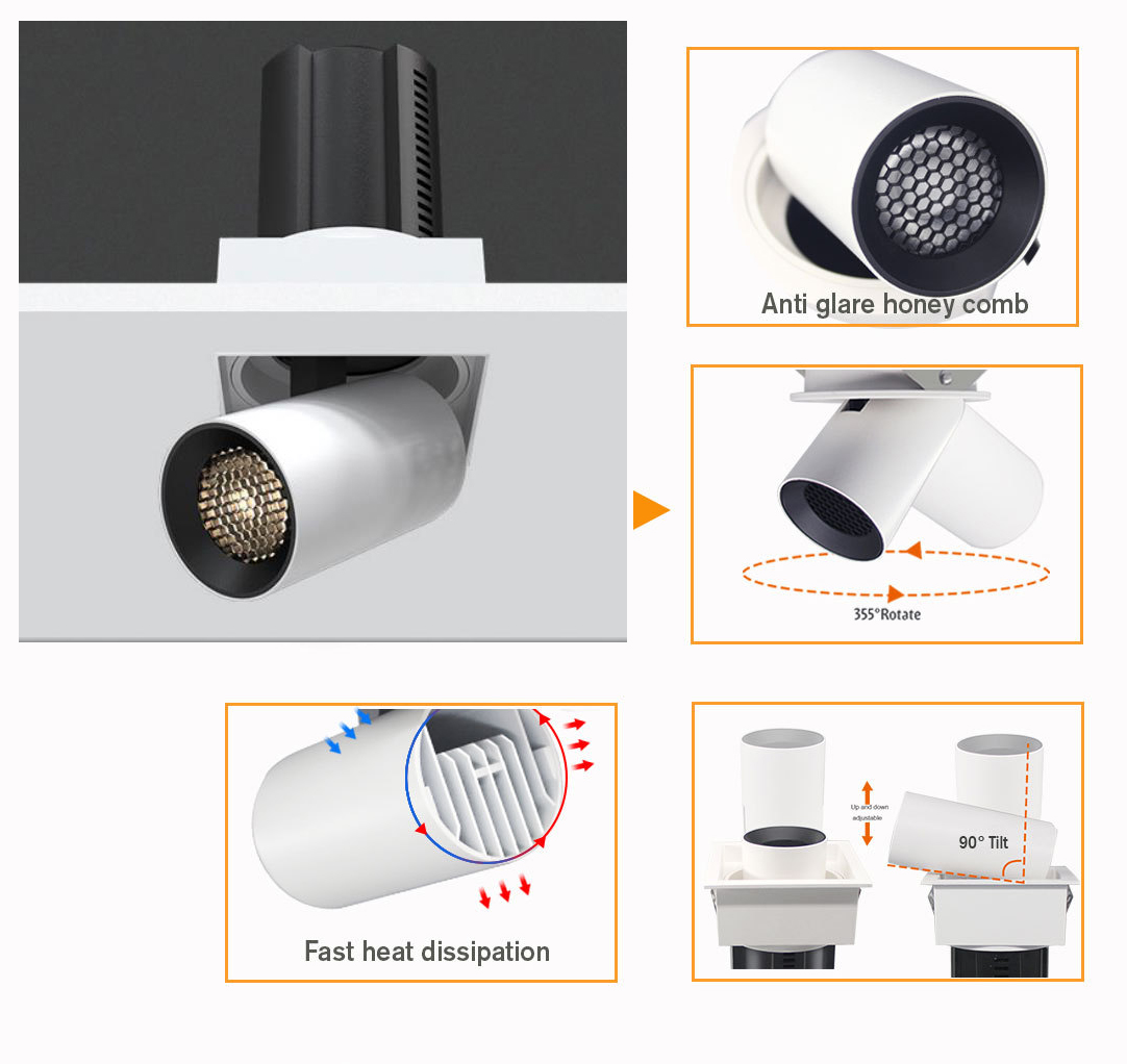 Upgraded Model of Recessed Spotlight