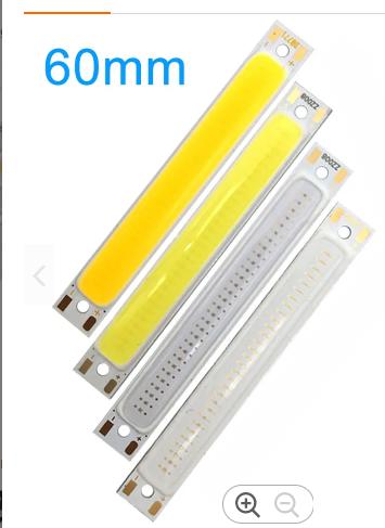 LED COB Light Strip Bulb LED Car Light Source Chip DC 3V DIY Lamp Red Blue Warm White Cold White Color