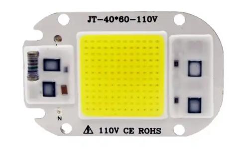 High Power 110V 220v Led Chip 20w 30w 50w Cob Chip Cob Led Panel 3000k 6500k Ac Cob Led Chip