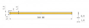 8W 72V Linear DC COB LED