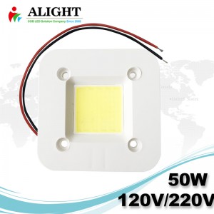 NEW 50W Driverless 0-100% Triac dimmable Soldering free AC COB